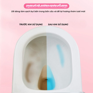 Viên thả bồn cầu diệt khuẩn thơm mát hương hoa tẩy sạch mảng bám khử mùi toilet thơm lâu nhà vệ sinh