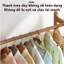 Bamboo Living Mall Tủ quần áo gỗ tre có móc treo Kệ để đồ có ngăn kéo Vintage decor Ba lựa chọn