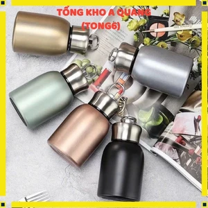 Bình Giữ Nhiệt Inox Xinh Xắn Cho Dân Văn Phòng,Bình Cafe Lùn Nhỏ Gọn Sang Trọng - BÌNH CAFE MINI 300ML CÓ QUAI XÁCH