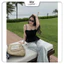 Áo 2 dây LIEN dáng PEPLUM có dây điều chỉnh bản PREMIUM phù hợp đi biển, đi cafe, hẹ