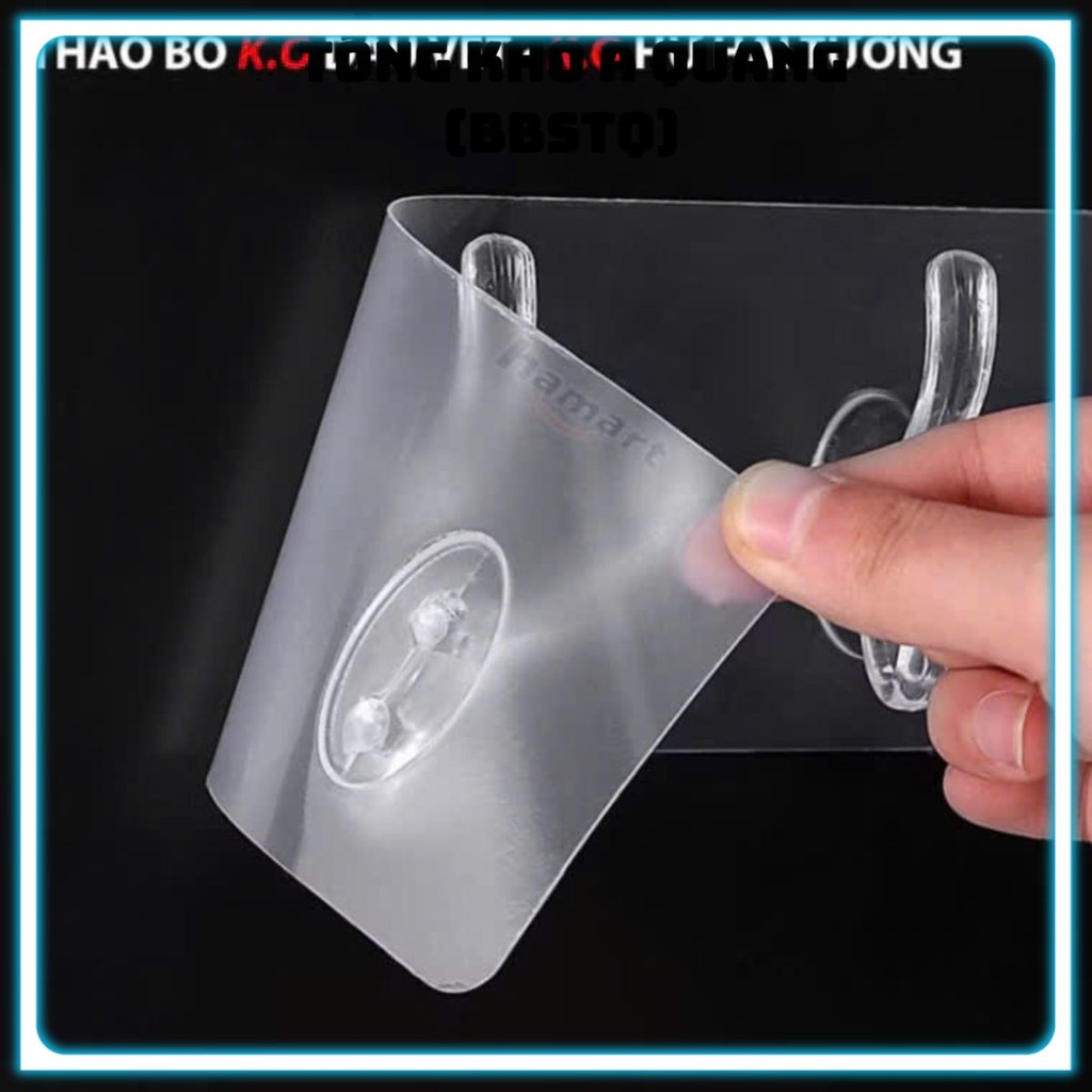 [COMBO 10] Móc treo dán tường trong suốt, dễ dàng sử dụng và tiện lợi cho mọi nhu cầu - MÓC 6 NHÁNH