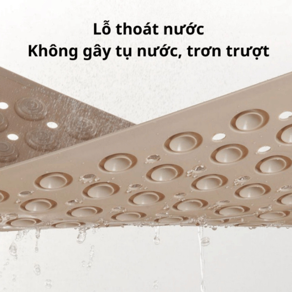 .Thảm Nhà Tắm Chống Trượt Massage Chân Chất Liệu TPE + PVC, Thảm Lót Sàn Có Gai Mát Xa Chà Chân