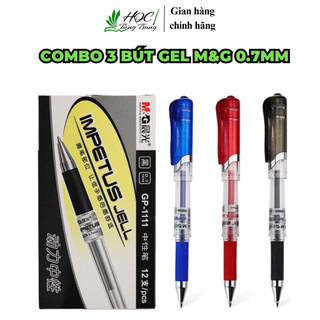 Combo 3 Bút Gel M&G 0.7mm – Luyện Viết Chữ Hán, Tiếng Trung Nhật Hàn – Nét Đậm Mượt