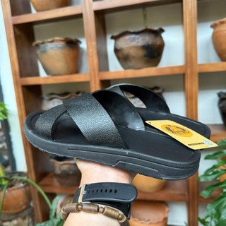 Dép cao su 2 quai chéo công nghệ mới(nhẹ, thoải mái 2.5cm), thủ công của Vua dép lốp Phạm Quang Xuân