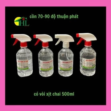 Cồn 70, 90 Độ có Vòi Xịt Thuận Phát Dùng Để Sát Khuẩn Tiệt Trùng Trong Y Tế, SPA Hàng C.TY