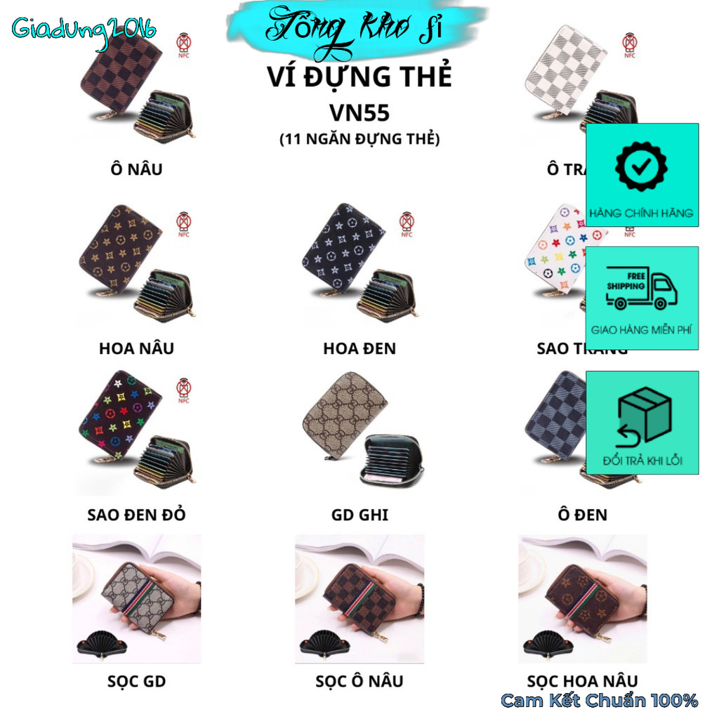 Ví nữ bóp nữ ngắn nhỏ xinh cầm tay mini 🌏FREE SHIP🌎 rất nhiều ngăn tiện lợi (Tuyển Sỉ)