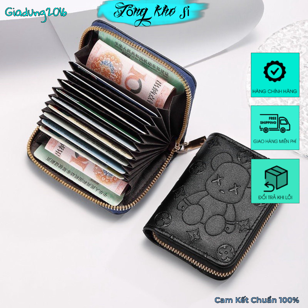 Ví nữ bóp nữ ngắn nhỏ xinh cầm tay mini 🌏FREE SHIP🌎 rất nhiều ngăn tiện lợi (Tuyển Sỉ)