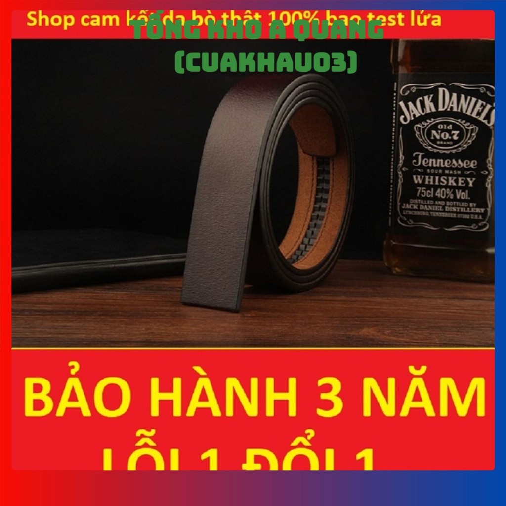 Thắt Lưng Da Bò 100% Chính Hãng Mạ Vàng, Thắt Lưng Da Nam Hàng Hiệu Khóa Cài Tự Động Cao Cấp  [#thắt_lưng_nam]