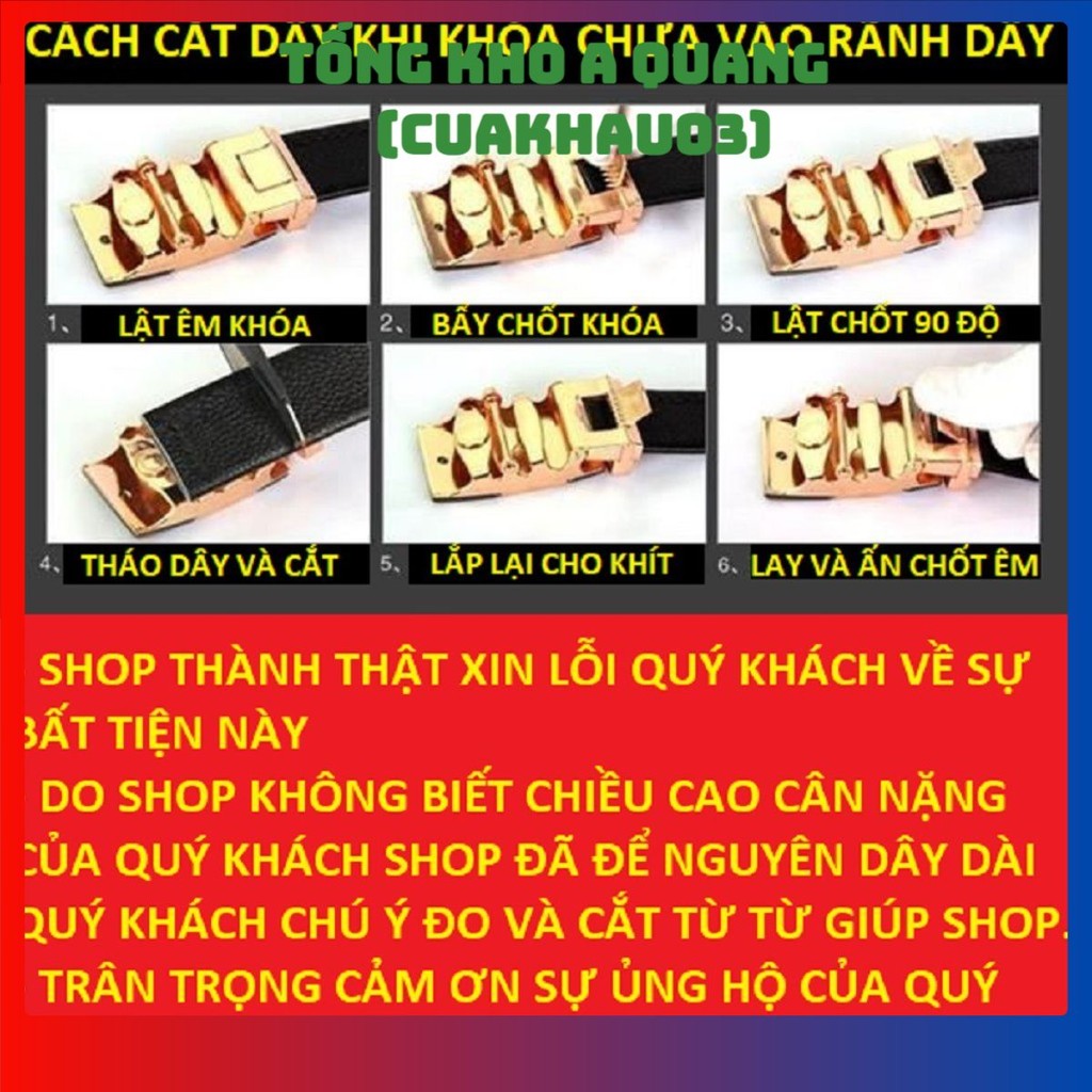 Thắt Lưng Nam, Dây Thắt Lưng, Thắt Lưng Da Nam Hàng Hiệu Khóa Cài, Dây Nịt Nam Da Bò 100% Chính Hãng Mạ Vàng