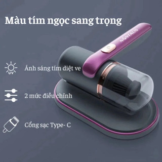 Máy Hút Bụi Giường Nệm, Máy Hút Bụi Mini Cầm Tay Tích Điện UV Diệt Khuẩn