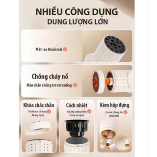Máy Xông Ngải Cứu Massage Thư Giãn, Giảm Mệt Mỏi Kèm Ngải Và Tinh Dầu Tặng Bản Đồ Huyệt Đạo