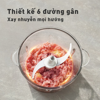 Máy xay thực phẩm đa năng AUX, công suất 300W, dung tích 1.8L, lưỡi dao 4 cánh sắc bén