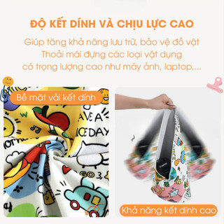 Khăn Ma Thuật Tự Dính Túi Vải Xếp Magic Đựng Mỹ Phẩm, Lens Máy Ảnh, Đồ Make Up, Laptop Gấp Gọn Life Plus - KMT01