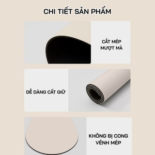 Thảm Thấm Hút Nước Bồn Rửa Bát Chất Liệu Bùn Tảo Cát Cao Su Nhanh Khô Chống Trượt Life Plus - TNT05