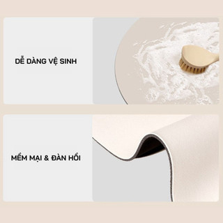 Thảm Thấm Hút Nước Bồn Rửa Bát Chất Liệu Bùn Tảo Cát Cao Su Nhanh Khô Chống Trượt Life Plus - TNT05