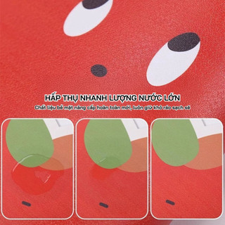 Thảm Thấm Hút Nước Bồn Rửa Bát Chất Liệu Bùn Tảo Cát Cao Su Nhanh Khô Chống Trượt Life Plus - TNT05