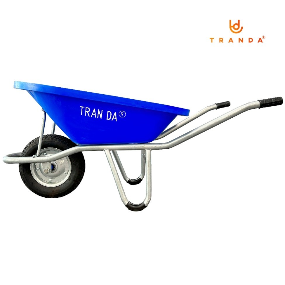 Xe rùa Trần Đà thùng nhựa, hiệu TranDa, sườn ống sắt mạ kẽm phi 34 dày ...