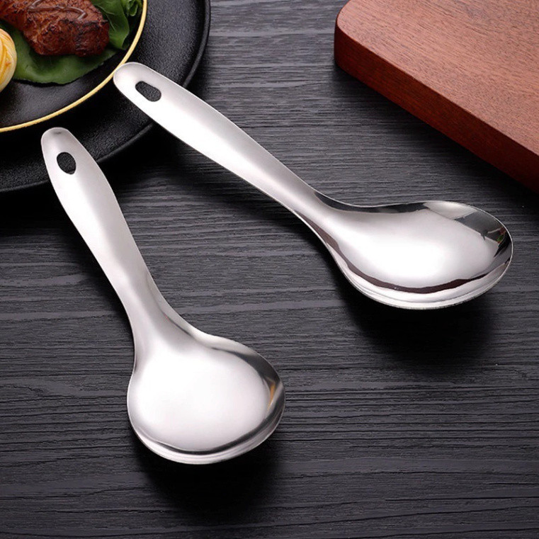 Muôi Canh Inox Chất Lượng, Muôi Múc Canh Inox Dày Đẹp Thìa Cơm Tiện ...