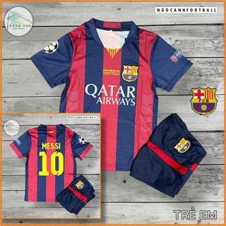 Áo Bóng Đá Trẻ Em Barcelona Messi Yamal - Vải Thái Thoáng Mát - Có In Tên và Số Theo Yêu Cầu Cá Nhân.
