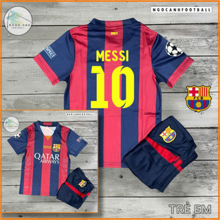 Áo Bóng Đá Trẻ Em Barcelona Messi Yamal - Vải Thái Thoáng Mát - Có In Tên và Số Theo Yêu Cầu Cá Nhân.