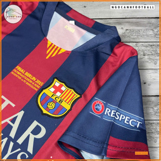 Áo Bóng Đá Trẻ Em Barcelona Messi Yamal - Vải Thái Thoáng Mát - Có In Tên và Số Theo Yêu Cầu Cá Nhân.