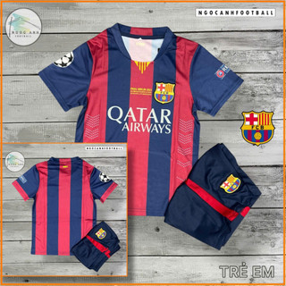 Áo Bóng Đá Trẻ Em Barcelona Messi Yamal - Vải Thái Thoáng Mát - Có In Tên và Số Theo Yêu Cầu Cá Nhân.