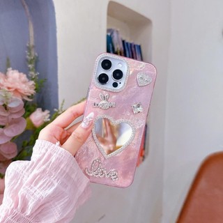 [GNKTG04] Ốp lưng iphone GIẤY NHĂN KIM TUYẾN Gương 7plus/xsmax/11/12/13/14/15/16/17/pro/plus/promax(Ốp Stick Hồng) RABBI