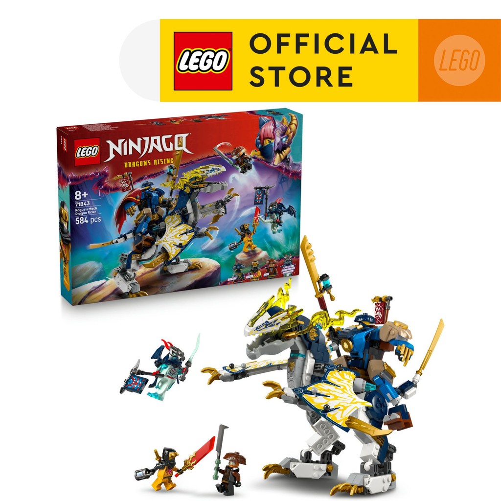 LEGO NINJAGO 71843 Đồ Chơi Lắp Ráp Rogue Và Cỗ Máy Rồng Chiến Đấu (584 ...