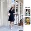 Đầm công sở chạy chỉ tùng xoè BEMINE MT6436