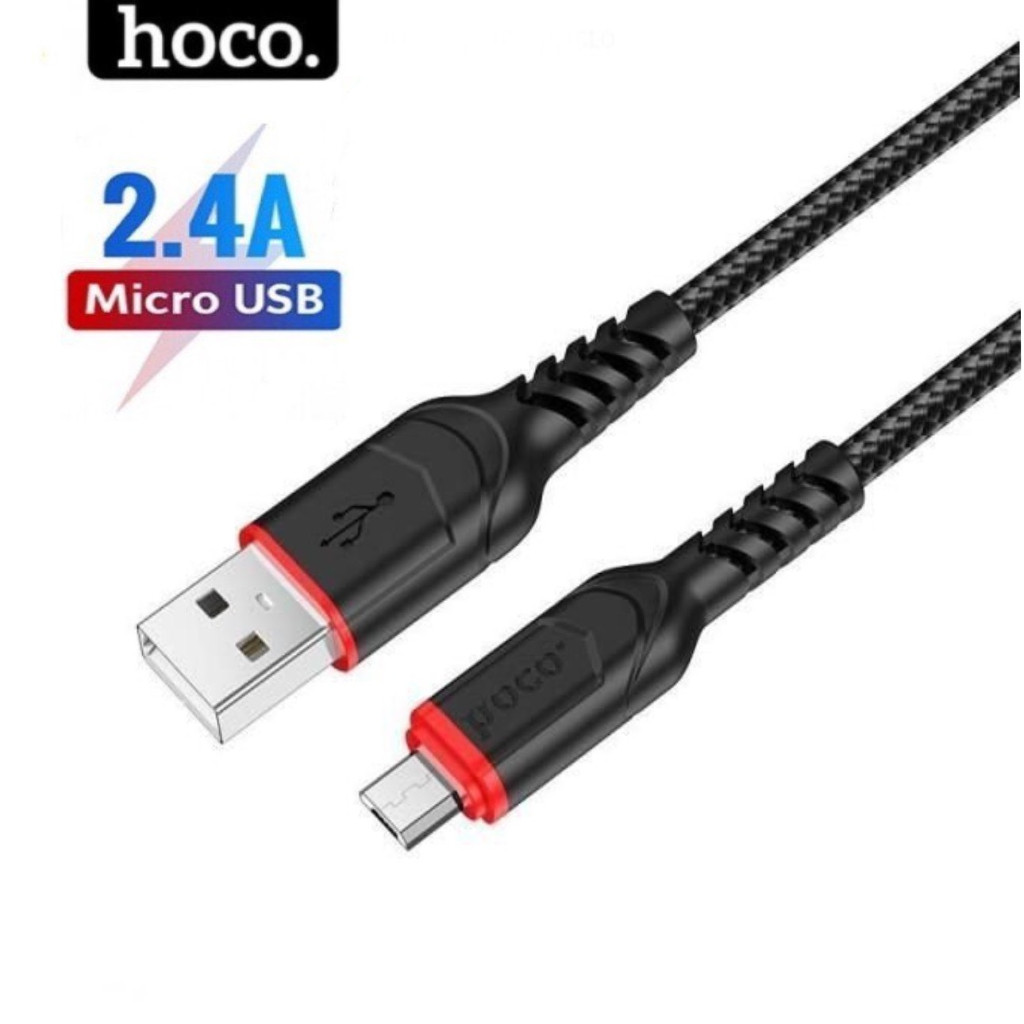 a Dây sạc micro usb HOCO bọc dù cáp sạc dùng cho andoird samsung xiaomi ...