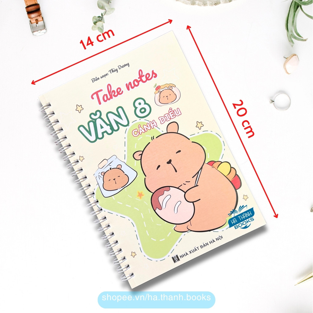 Sổ tay Take Note Văn lớp 8 chương trình Cánh Diều | Ghi nhớ – Ôn tập Ngữ văn 8 in màu đẹp