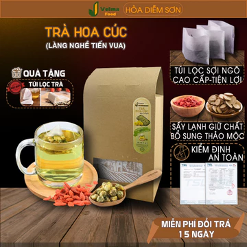 Trà hoa cúc Velma Food, hoa cúc khô pha trà giải nhiệt, mát gan, ngủ ngon