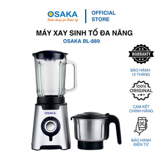 Máy Xay Sinh Tố OSAKA BL889 – 600W – Cối Thủy Tinh 1.5L – Xay Được Đá, Thịt, Hạt Khô, Cua Đồng
