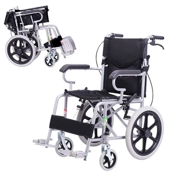 Xe lăn nhẹ gấp gọn cho người già Xe lăn tay Xe lăn di động du lịch Xe lăn không bơm hơi Xe lăn trẻ em