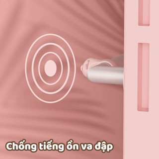 Combo 6 Miếng Chặn Cửa Chống Va Đập Silicon Chống Tiếng Ồn Làm Hỏng Tường Đệm Chặn Cửa Tay Cầm Hình Lợn Life Plus - CC02