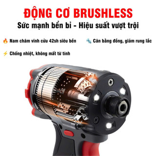 Máy chuyên vít pin STARKER SK-CV2850GR, Lực siết 280NM, Không chổi than, 4 Cấp tốc độ, Chân pin phổ thông