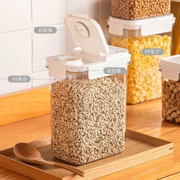 Hũ đựng thực phẩm kín, hộp đựng ngũ cốc, hộp đựng thực phẩm bằng nhựa, hũ đựng thực phẩm trong nhà chống ẩm