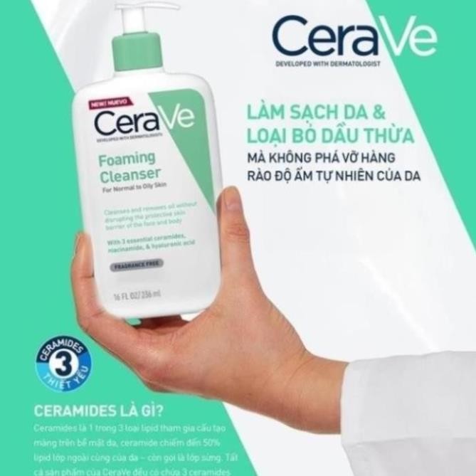 Sử dụng Chai Sữa Rửa Mặt Cerave Smoothing trong đời sống