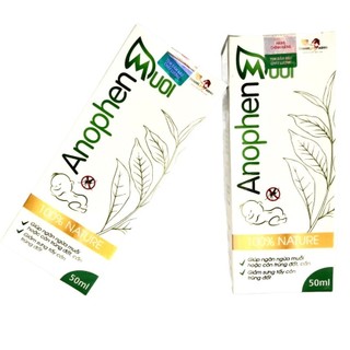 Xịt Đuổi Muỗi Anophen 50ml Cho Bé & Mẹ Bầu Tinh Dầu Tự Nhiên Không DEET An Toàn Da Nhạy Cảm