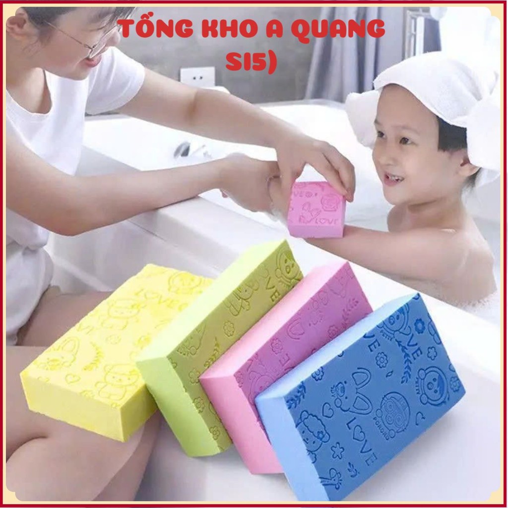MÚT TẮM TẨY TẾ BÀO CHẾT LÀM SẠCH DA - Miếng Mút Bọt Biển Kì Ghét An Toàn Cho Mọi Nhà,Bông Mút Tắm Bọt Biển Tạo Bọt