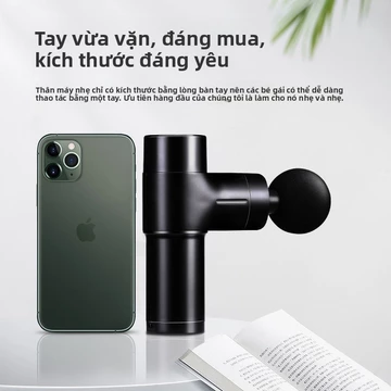 Súng massage mini cầm tay, máy tác động điện, thiết bị sức khỏe phụ nữ yên tĩnh, súng massage cơ nhỏ xuyên biên giới