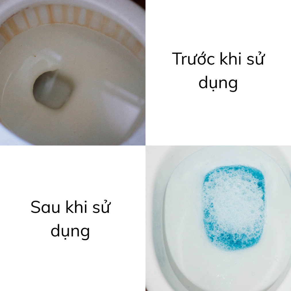 { combo) Chai Tẩy Toilet ,Viên Thả Bồn Cầu Công Nghệ Độc Quyền Đánh Bay Vi Khuẩn và Chất Gây Ố vàng