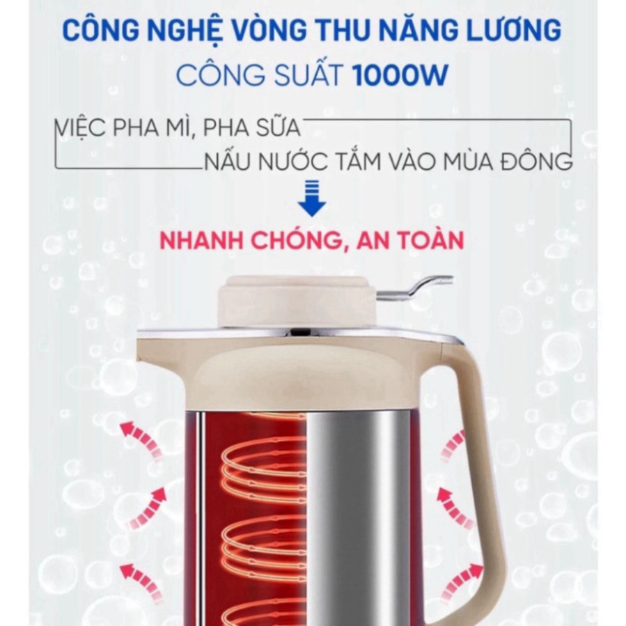 Ấm siêu tốc giữ nhiệt Sap dung tích 3L, công suất lớn 1500W sôi nhanh bảo hành 12 tháng.