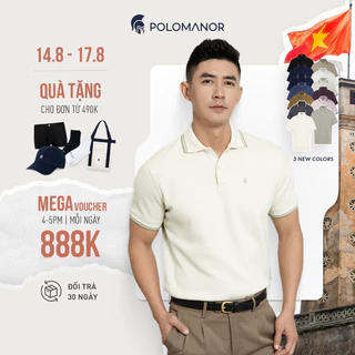 [NEW COLOR] Áo polo nam cao cấp BASIC CLASSIC vải cá sấu cotton interlock, thanh lịch, sang trọng - POLOMANOR
