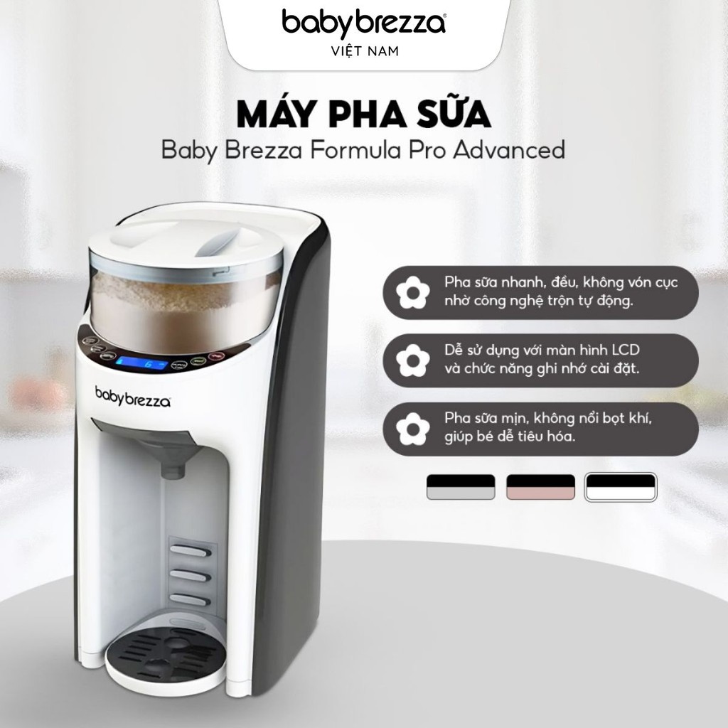 [CHÍNH HÃNG] Máy pha sữa Baby Brezza Formula Pro Advanced sang trọng tiện lợi - Bảo hành 12 tháng
