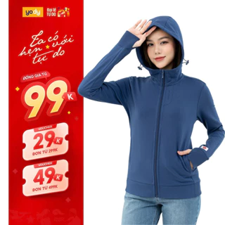 Áo chống nắng Yody nữ áo khoác nắng chống tia UV mềm mịn thoáng mát - ACN6008