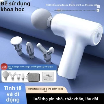 Súng Fascia Im Lặng Thể Dục Thư Giãn Cơ Bắp Máy Massage Cao Cấp, Massage Toàn Thân Mạnh Mẽ, Máy Massage Cổ Giảm Cân, Máy