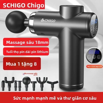 Súng massage Zhigao, dụng cụ thư giãn cơ, que massage điện, thiết bị thể dục tại nhà, búa massage cầm tay