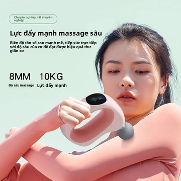 Súng massage fascia cấp chuyên nghiệp, máy massage rung cơ, máy massage cổ và lưng, liệu pháp thể dục, búa tác động toàn