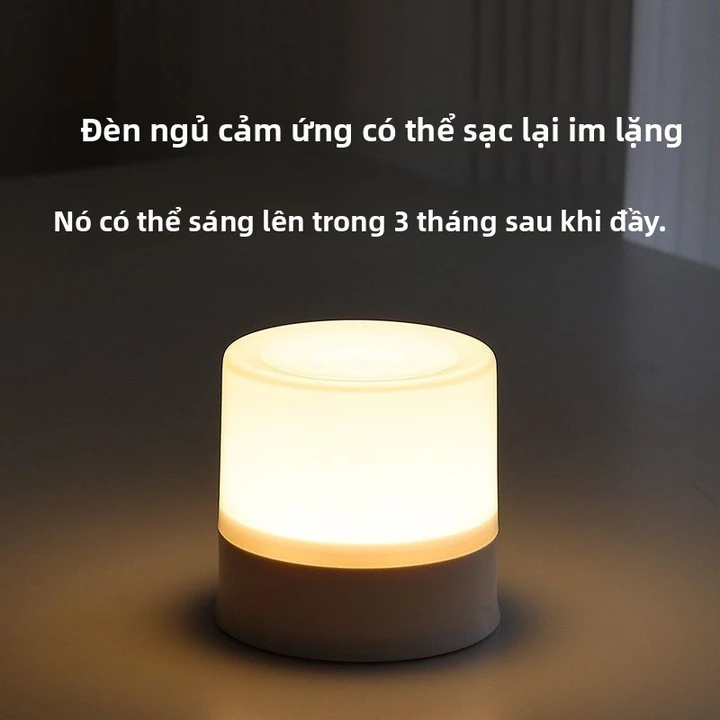 Đèn ngủ cảm ứng sạc lại, đèn chạm, đèn cho bé ăn, đèn bàn nhỏ, đèn ngủ cạnh giường, đèn ngủ phòng ngủ
